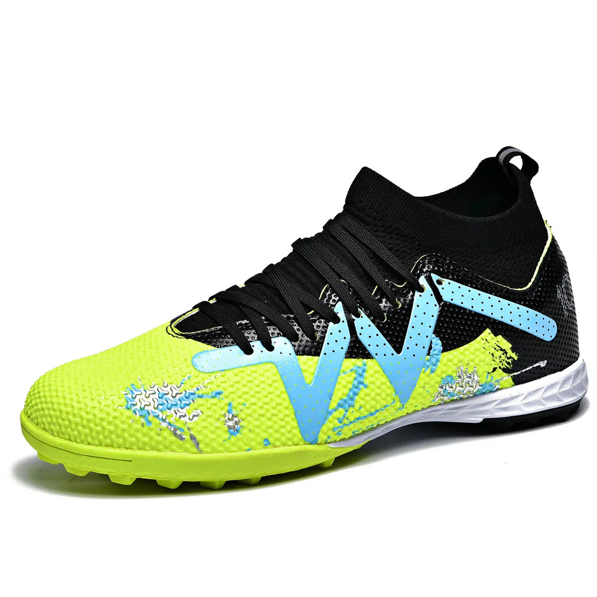 Kid Friendly TF Turf Soccer Boots Soft PU Fabric Rubber Non-slip Sole Abrasion Resistant For Campus Sports Activities