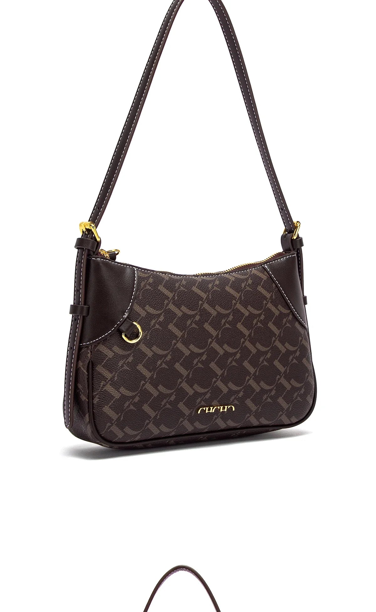 Women's Shoulder Bag 2025 Summer New Simple Crescent Bag with Two Shoulder Straps