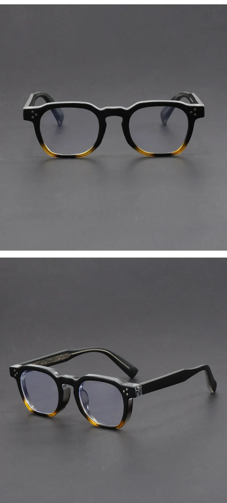 Classic Geometric Simple Retro Design Men's Anti-Blue Light Glasses Women's Reading Glasses Customizable Prescription