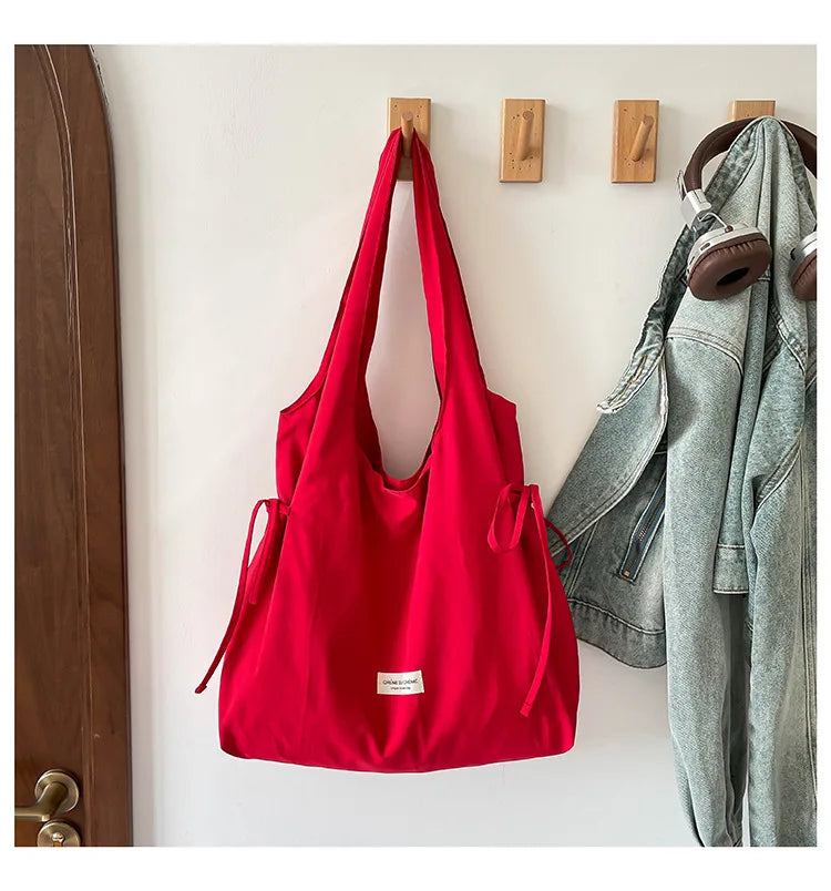New Fashion Simple Shoulder Bag Women Large Capacity Comfortable Versatile Texture Tote Bag Simple Casual Storage Handbag