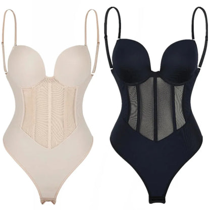 Bodysuit Shapewear Bra Push Up Women Full Body Shaper Tummy Control Hip Butt Lifter Corset Slimming Waist Trainer Underwear