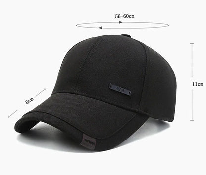 Unisex Hua Label Baseball Cap Hip Hop Adjustable Casual Hat Spring Autumn Outdoor Sunscreen Cap