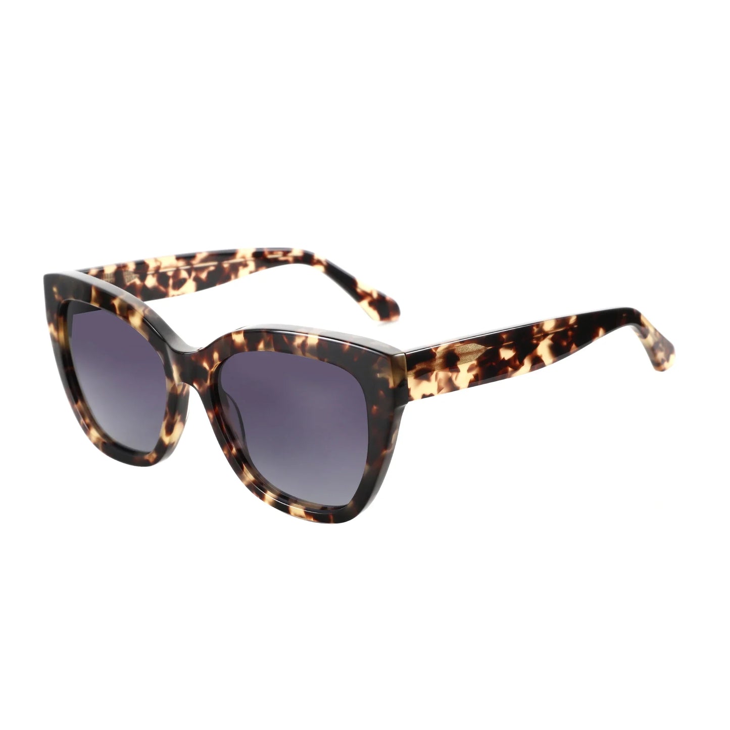 Butterfly Polarized Sunglasses Fashion Thick Frame for Women Acetate Sun Glasses Driving UV400 Protection