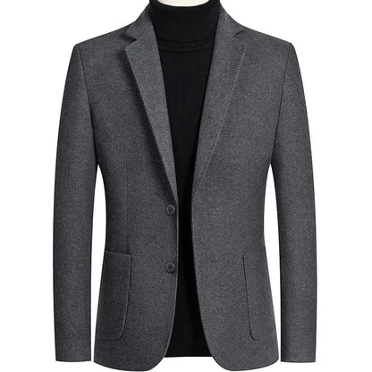 New Spring Men Cashmere Blazers Suits Jackets Business Casual Wool Suit Coats Quality Male Slim Fit Blazers Jackets Coats 4XL