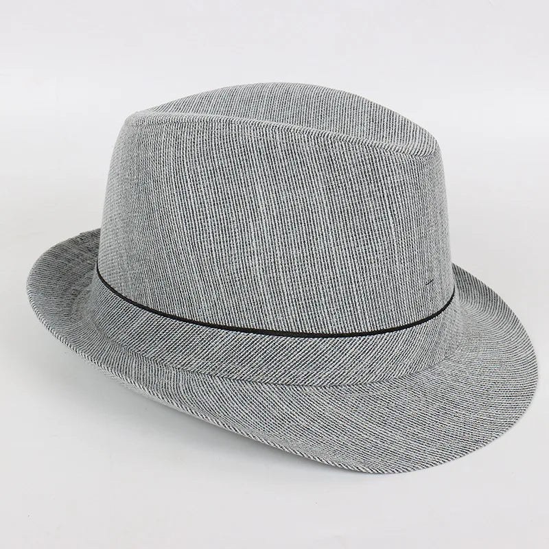 Spring&Autumn Men Fedoras  Top Jazz Plaid Hat Adult Bowler Hats Classic Version Chapeau Hats
