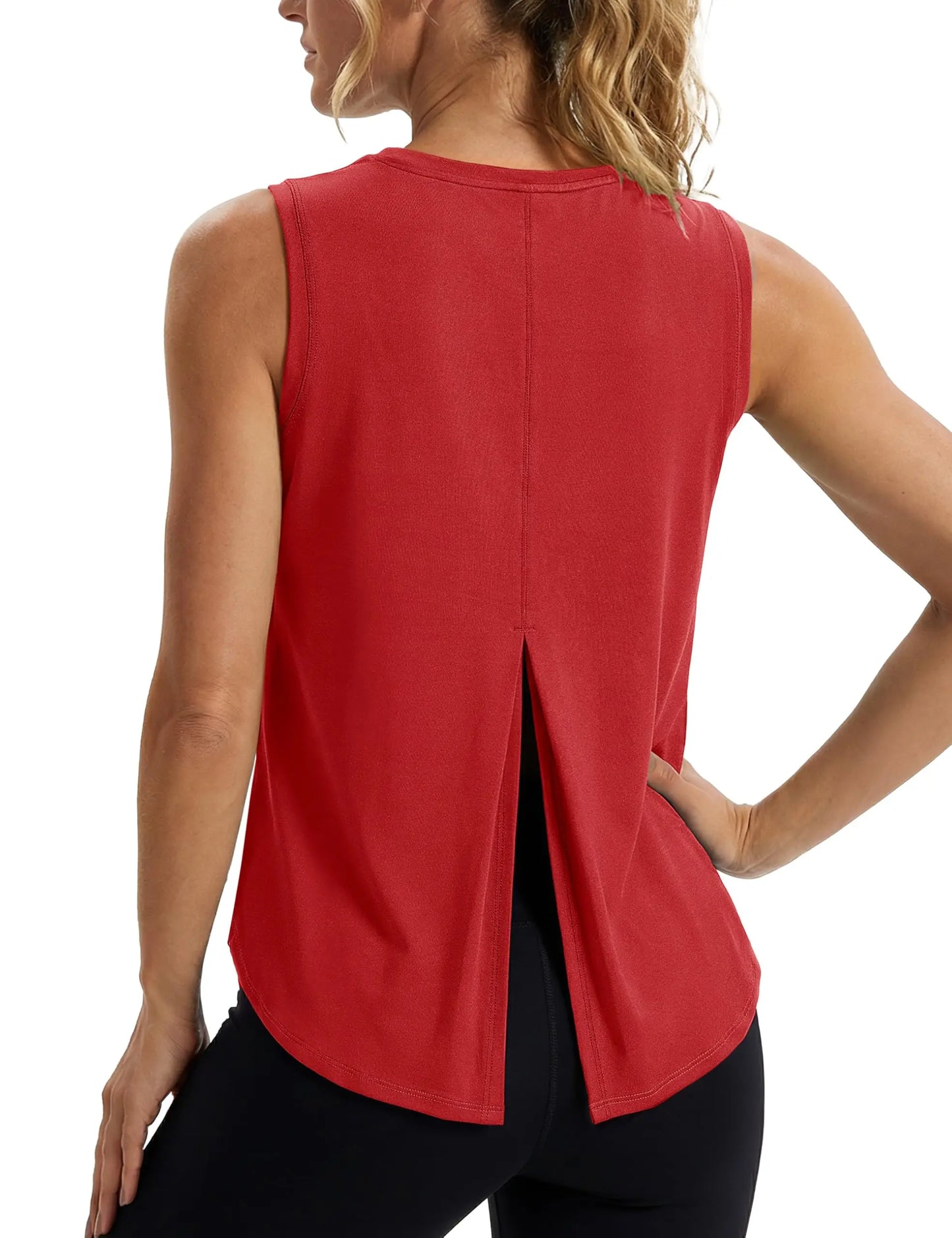 Quick Dry Women's Tank Top UPF 80+ UV Protection Tie Back Sports Vest Moisture Wicking Yoga Fitness Sleeveless T-shirt