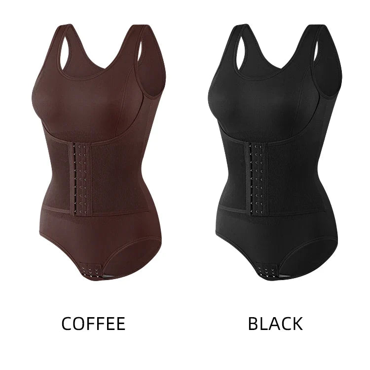 Bodysuit Shapewear Double Breasted Tummy Control Body Shaper Postpartum Slimming Woman Waist Trainer Flat Belly  Comfort Corset