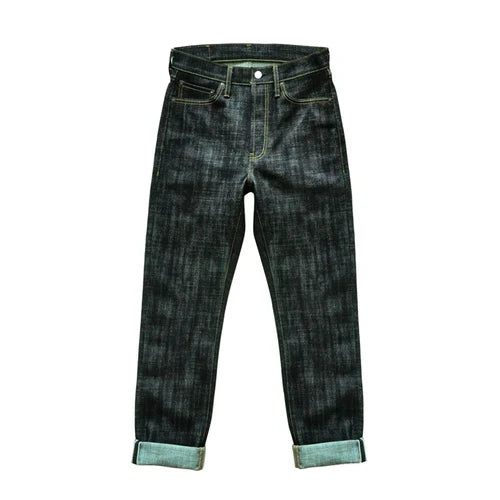 308XX-BO-Wind Jeans for Men Furinkazan Selvedge raw denim Jeans Mens Jeans 66 MODE Fit 16.8 OZ Silver-plated Buttons