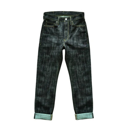 308XX-BO-Wind Jeans for Men Furinkazan Selvedge raw denim Jeans Mens Jeans 66 MODE Fit 16.8 OZ Silver-plated Buttons
