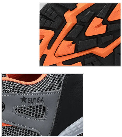 safety sneakers work man safety shoes Work shoes with steel toe anti puncture work  anti-slip boots indestructible shoes for men