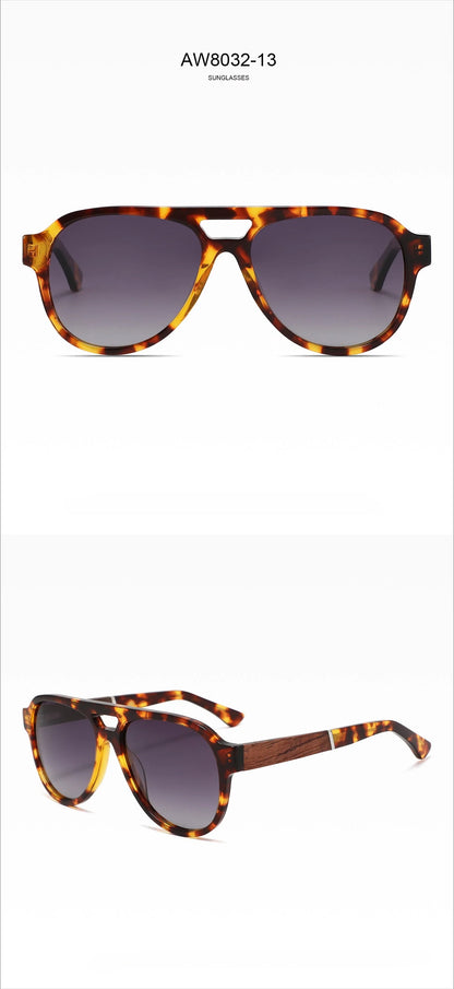 2026 Fashion Top Quality Double Beam Sunglasses Pilot Men Designer Brand Sun Glasses Acetate Women Outdoor UV400 Anti UV Goggles