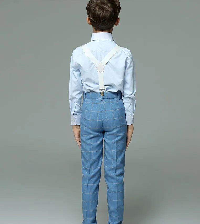 Child Photography Suit Children Teenager Costume Kids Vest Shirt Pants Bowtie 4PCS Formal Suit 2022 Boys Summer Wedding Suit