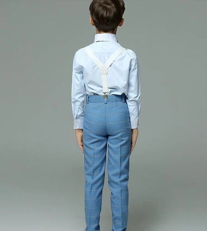 Child Photography Suit Children Teenager Costume Kids Vest Shirt Pants Bowtie 4PCS Formal Suit 2022 Boys Summer Wedding Suit