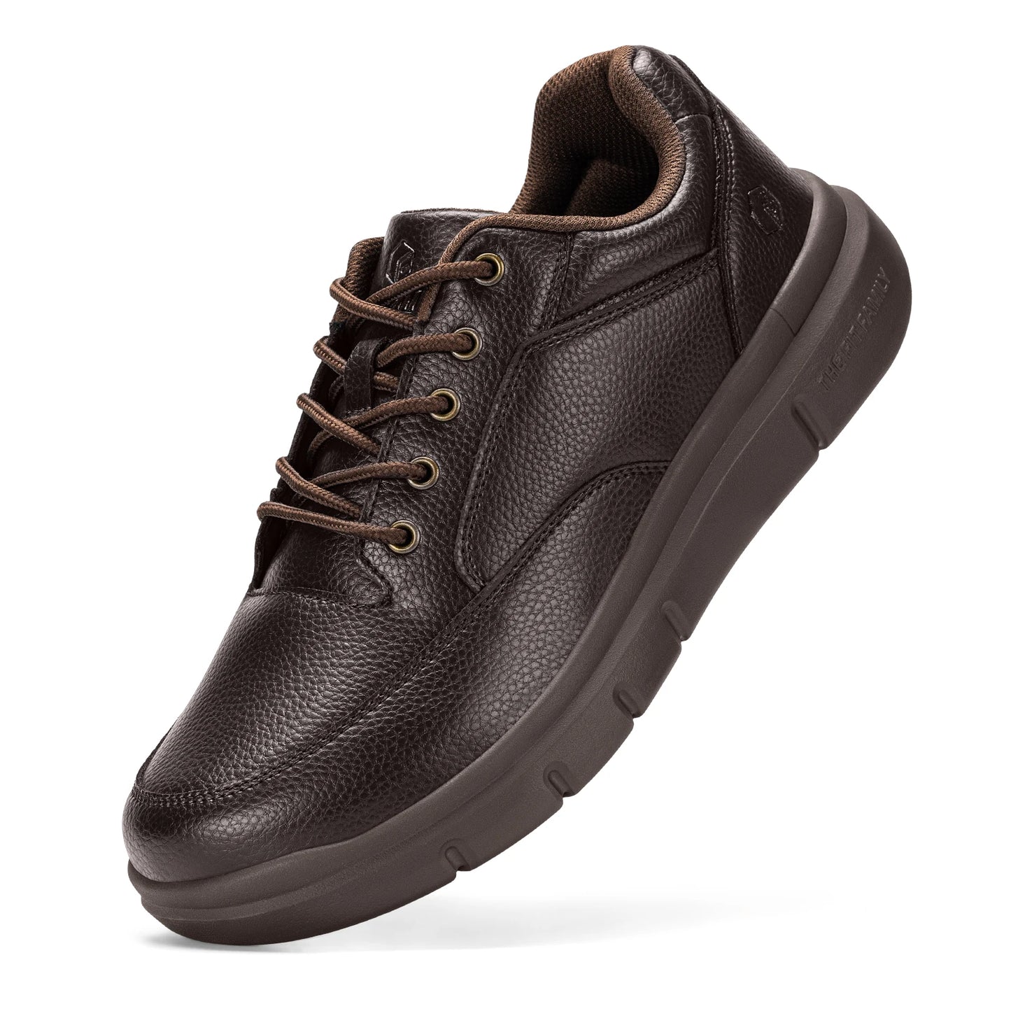 Men'S Shoes Wide Width Leather Slip-On Casual Shoes Lightweight For Swollen Feet With Arch Support Pain Relief