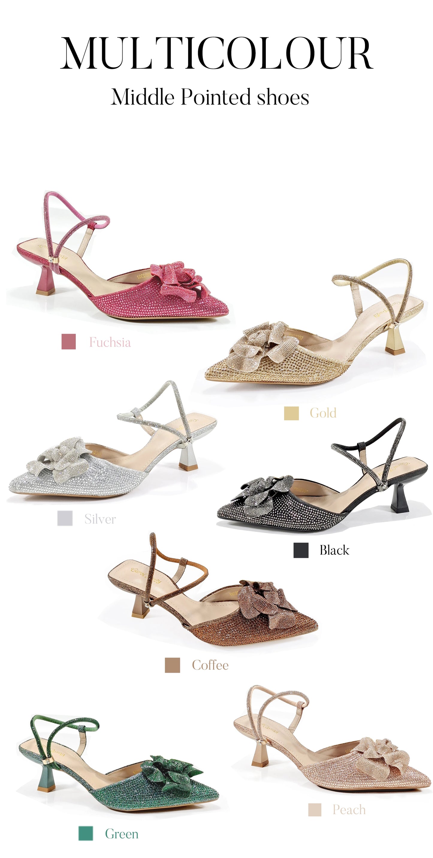 2025 Large Flower Design Shoes & Bag Nigerian Coffee Color Women's Stiletto Shoes For Special Good Time INS Style