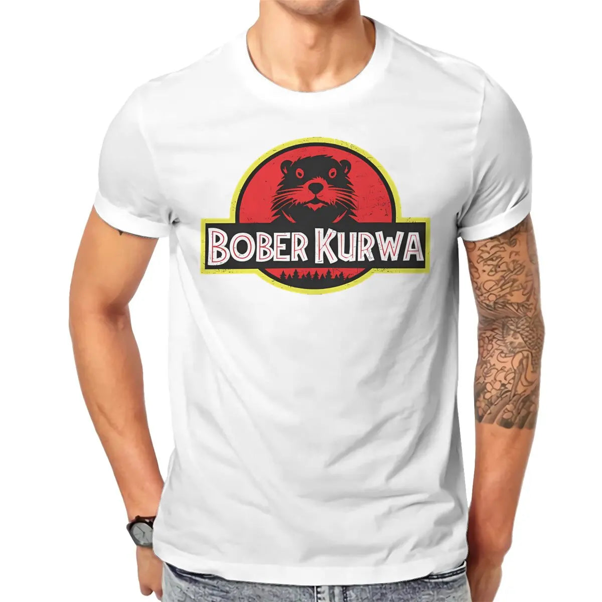 Bober Kurwa Tshirt Graphic Men Tops Vintage Summer Cotton Streetwear T Shirt
