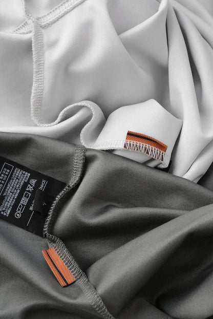Shape-Retention & Pilling-Resistant Long-Sleeve Tee: Contrast Collar Design + Stretchy Fit Men's Undershirt