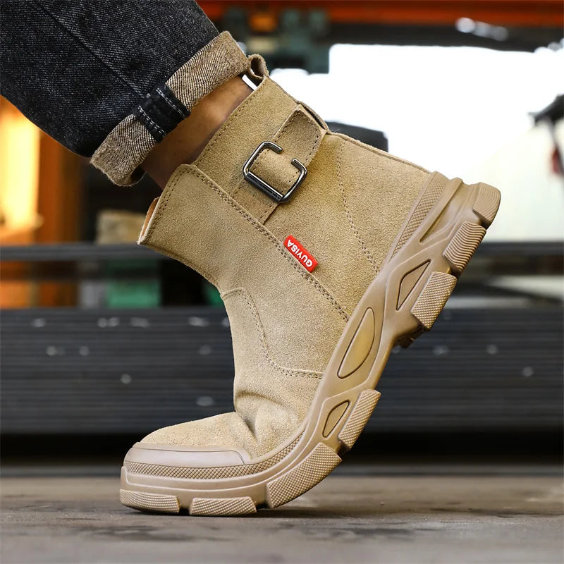 Scald-proof Electric Welding Shoes Plastic Toe Work Shoes Insulated Electrician Shoes Indestructible Industrial Male Wear Boots