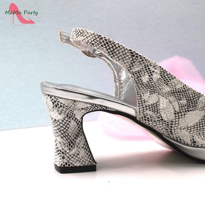 Special Design New Coming INS Hot Sale African Women Shoes and Bag Set in Pink Color with Shinning Crystal for Party