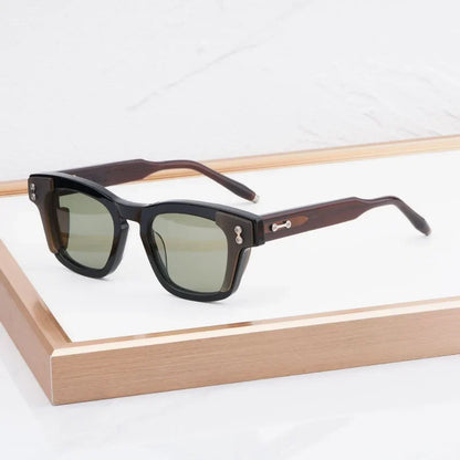 AKS-104 Custom-made Acetate Sunglasses Square Men Women UV400 High Quality Classical Designer Prescription Eyeglasses with Case