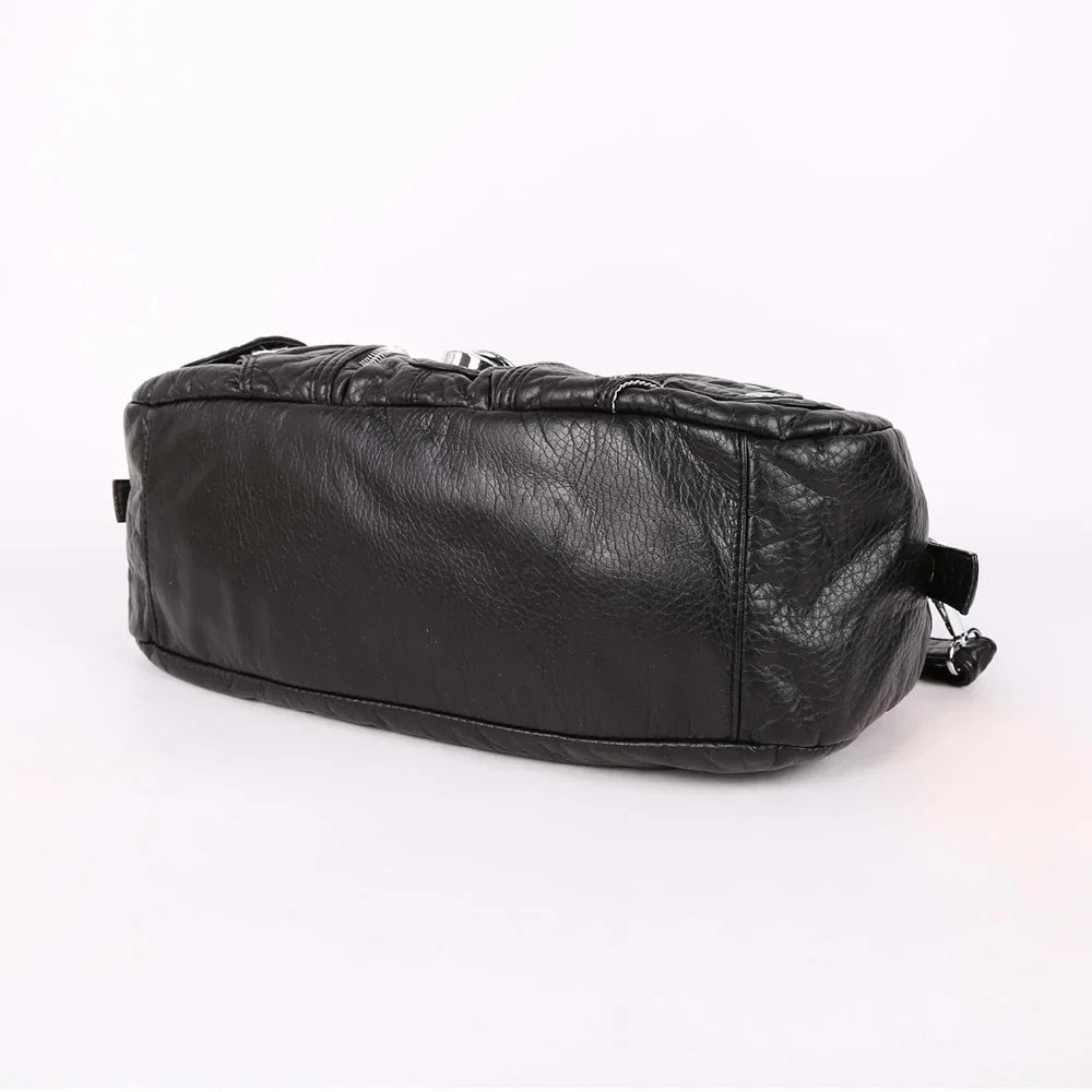 Women Handbags Fashion Shoulder Bag Large Black Tote Top-handle Shopping Pack Multiple Pockets Satchel Lady  Purse