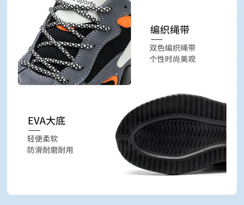 6KV Insulation Blocking Current Work Safety Shoes For Men Lightweight Indestructible Anti-smash Sneakers Steel Toe Cap Boots