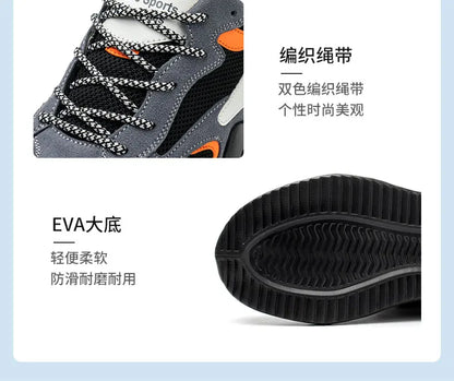 6KV Insulation Blocking Current Work Safety Shoes For Men Lightweight Indestructible Anti-smash Sneakers Steel Toe Cap Boots