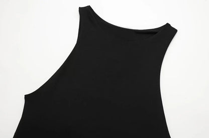 Women Fashion With Halter Neck Skinny Bodysuit Sexy Sleeveless Snap-button Female Playsuits Mujer