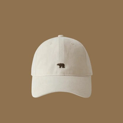 1pc Polar Bear Embroidered Baseball Hat for Men and Women,outdoor leisure Daily Leisure,Outdoor Travel,Sunscreen,Duck Tongue Hat