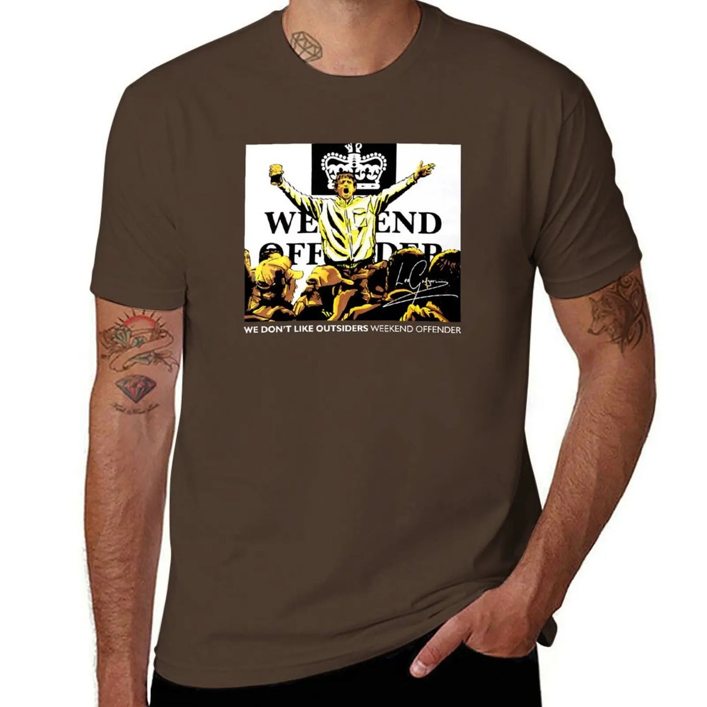 We Don't Like Outsiders Weekend T-Shirt hippie clothes heavyweights men graphic t shirts