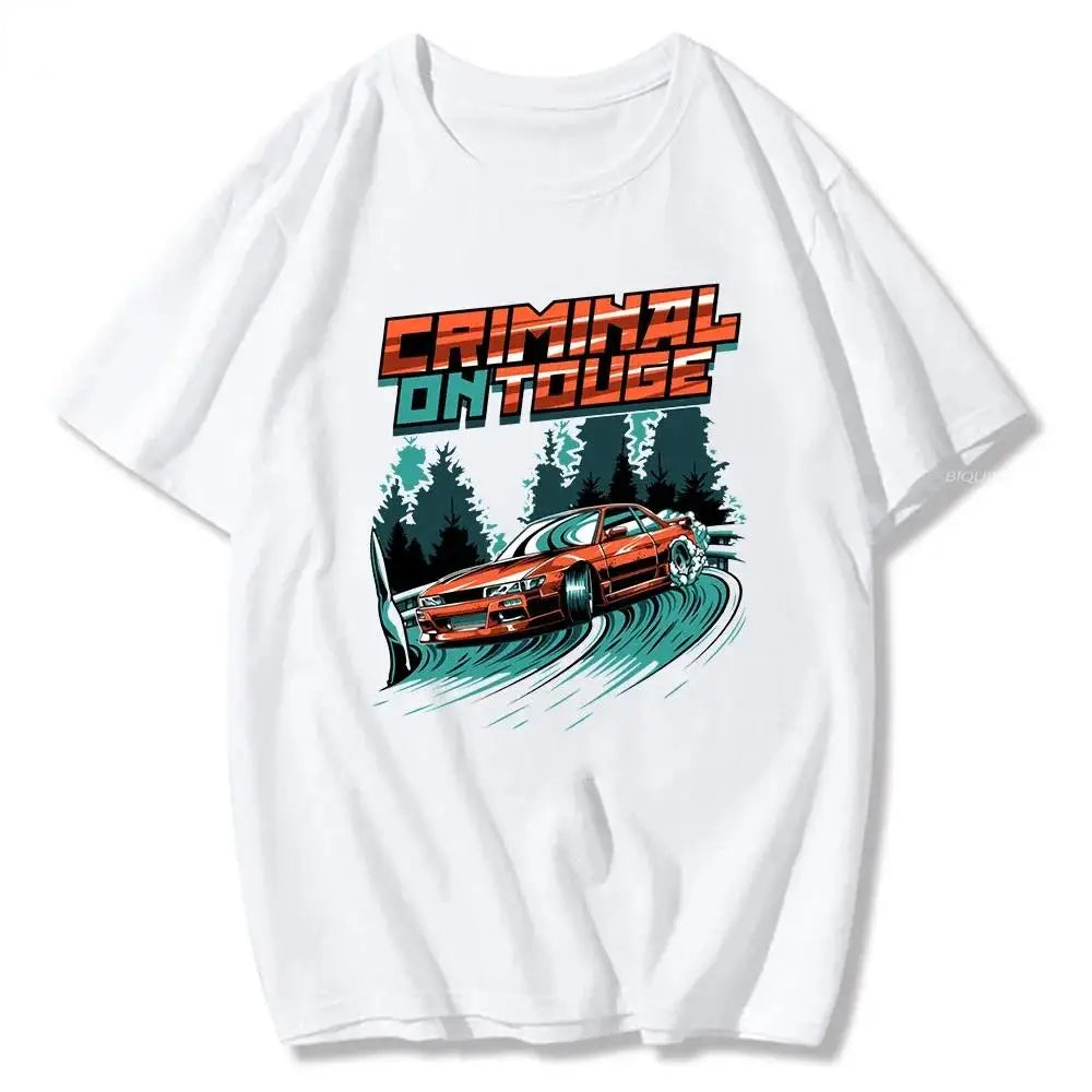 Initial D T Shirt Japanese Anime Graphic Funny Harajuku Manga T Shirt Fashion Casual Short Sleeve Plus Size T Shirt Women