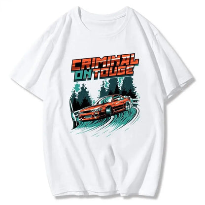 Initial D T Shirt Japanese Anime Graphic Funny Harajuku Manga T Shirt Fashion Casual Short Sleeve Plus Size T Shirt Women