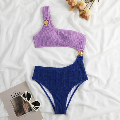 2023 New Dot Print One Piece Swimsuit Women Swimwear Push Up Monokini Padded Swim Suit Bandage Bodysuit Bathing Suit Beachwear
