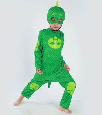 cosplay Blue Pajama Boys Girls Anime Hero Costume with Mask Cosplay Clothe Suit Child Halloween costume Birthday Party Kids Gift