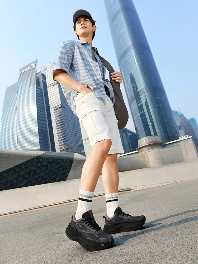 6.0 New Men's Running Shoes Stable Soft Lightweight Wear-resistant Comfort Shock Absorb Sneakers 672622201