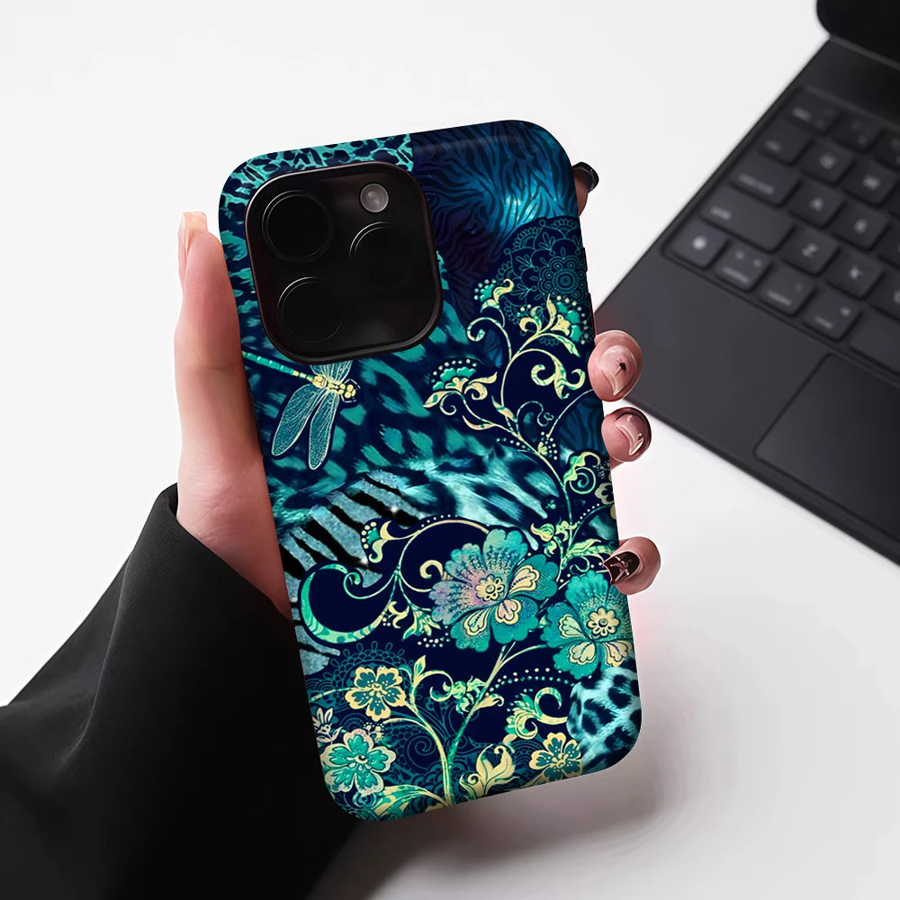Jungle Dragonfly for Magnetic Phone Case for IPhone 17 16 15 14 13 Pro Max Plus Single Double-layer Tough Case