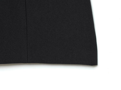 Elegant Holiday Chic Women Mini Dress Black O-Neck Zipper Short Puff Sleeve Dress Fashion 2026 Spring Summer Party Dress
