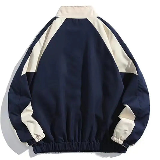 Hip Hop Men's Varsity Jacket High Street Patchwork Color Block Windbreaker Coats Spring Autumn New Thin Fashion College Jackets