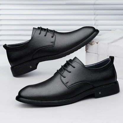 New Mens Formal Business Oxford Shoes Classic Leather Dress Shoes Wedding Office Casual Footwear Derby Shoes Male Sneakers