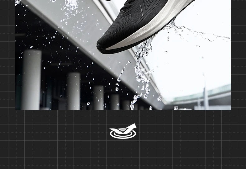 Rainblock Men Running Shoes Water Repellent Anti-Slip Grippy Cushioning Airy Male Sneakers 672532231