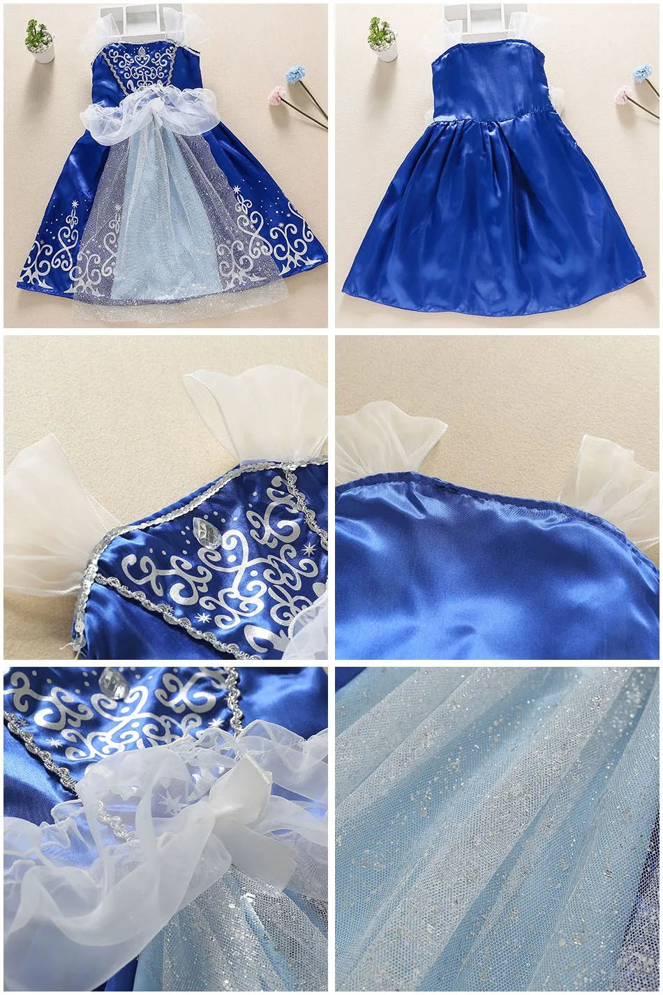 Children Princess Costume Party Fancy Flower Vestido New 2024 Christmas Birthday Carnival Dress Up Rapunzel Belle Disguise Frock