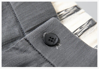 2025 New Men's Casual Pants Spring Summer Thin Business Straight Cotton Stretch Classic Work Trousers Korean Brand Clothing