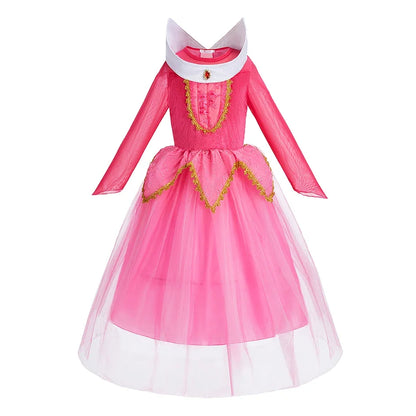 Children Princess Clothing Kids Elsa Anna Cinderella Rapunzel Party Cosplay Dresses Little Girls Christmas Halloween Dress Up