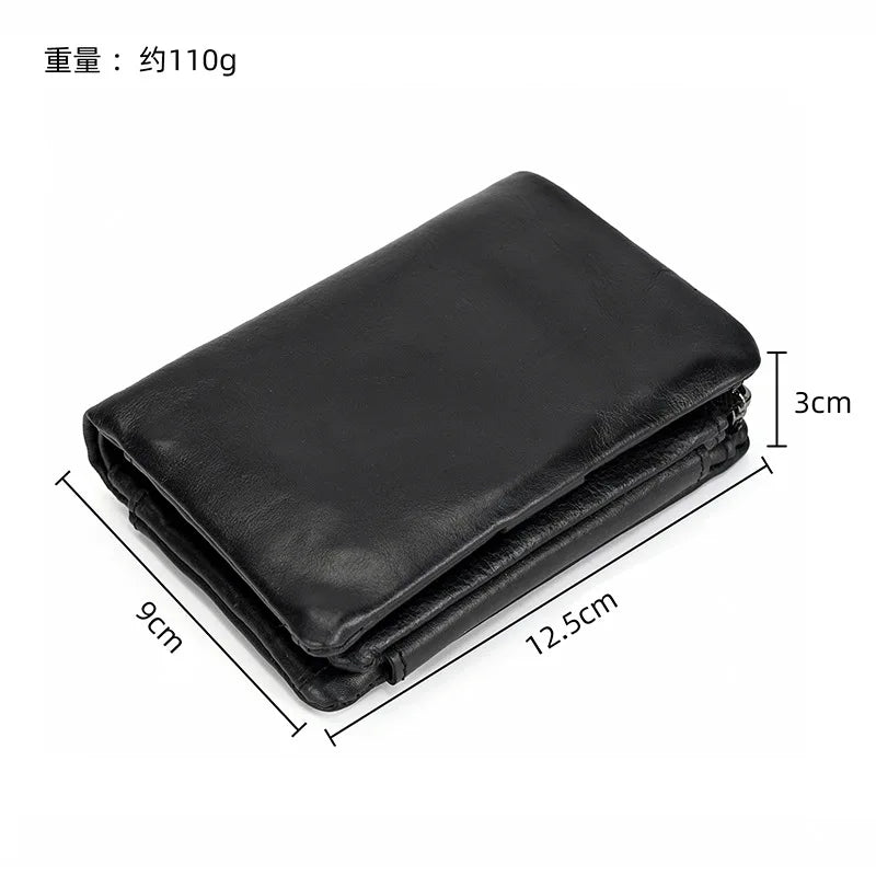 Portefeuille de luxe de marque de créateur pour homme, porte-cartes en cuir véritable souple, petit porte-monnaie pour pièces de monnaie et cartes de crédit, portefeuilles masculins à glisser dans les poches.