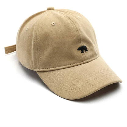 Spring Summer Baseball Cap for Women and Men Polar Bear Embroidery Hip Hop Snapback Caps Cotton Sun Hats Unisex Casual Visor Hat