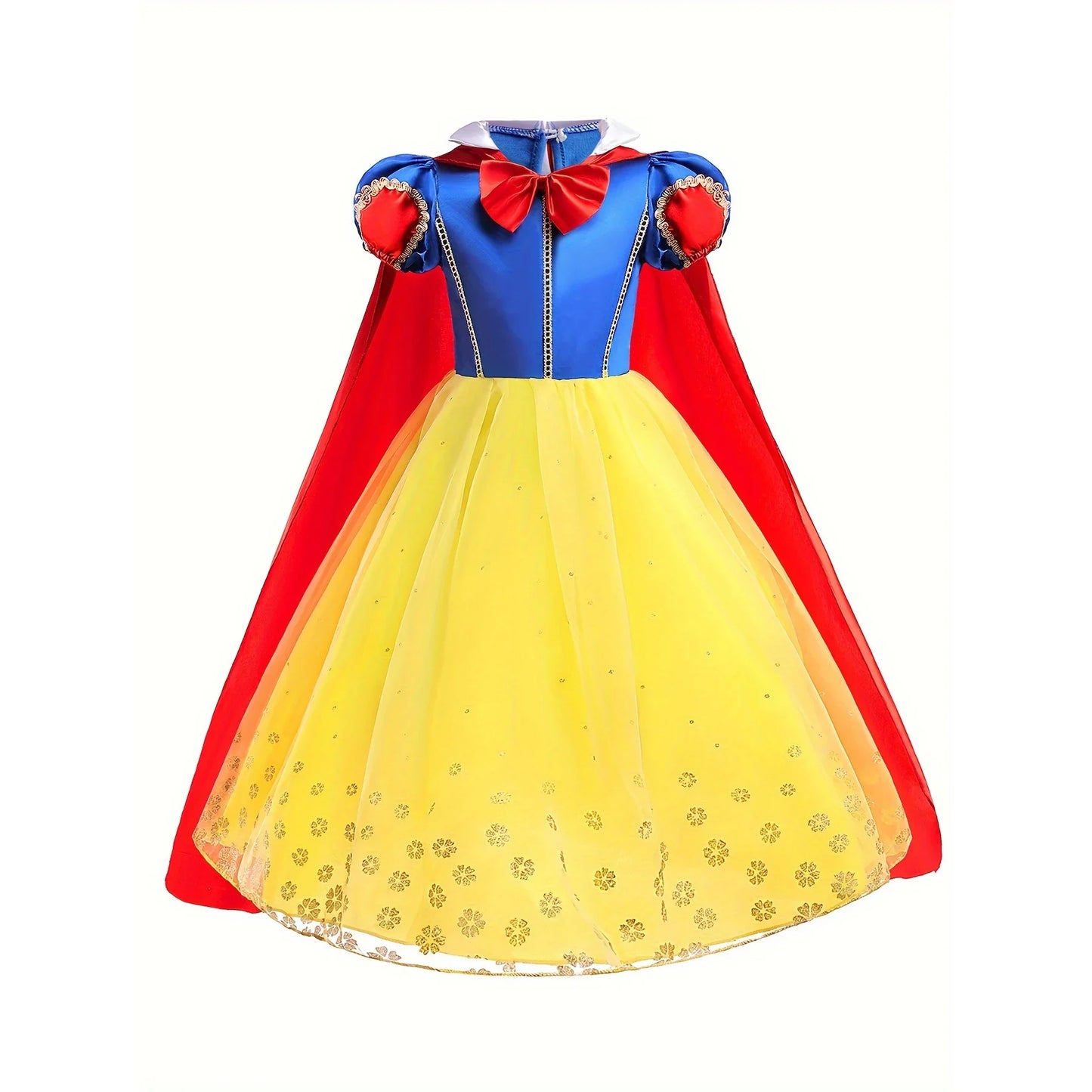 Girls Princess Dress Kids Elsa Anna Snow White Aurora Belle Rapunzel Peach Halloween Costume Children Birthday Party Clothes