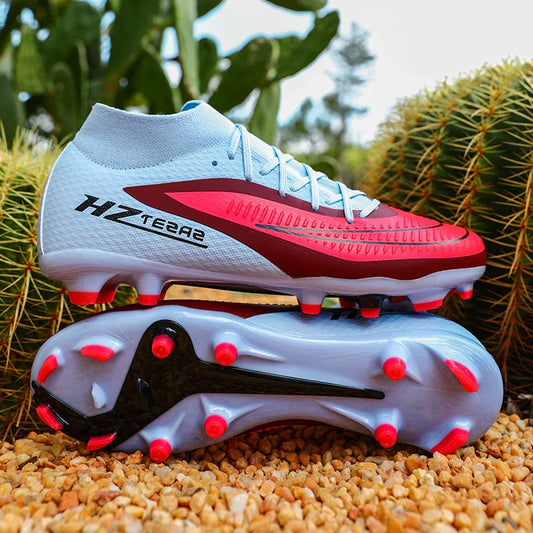 New Men Football Boots Training Breathable Cleats Adult Outdoor Non Slip Match Long Spikes Soccer Shoes Sport Boys Comfortable