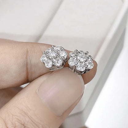 Flower GRA Certified Full 1.5/2.5/3mm D Color Moissanite Bracelet for Woman Men Silver 925 Diamond Hand Link Bracelets Gift