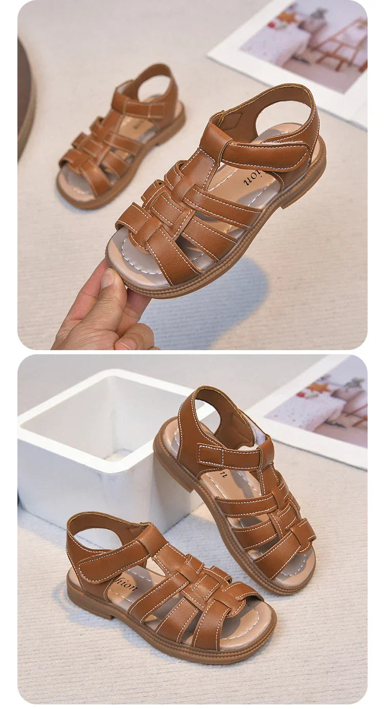 2026 Summer New Kids Sandals for Boys Girls Unisex Fashion Open Toes Candy Colors Children Beach Shoes Anti-skid Breathable Hot