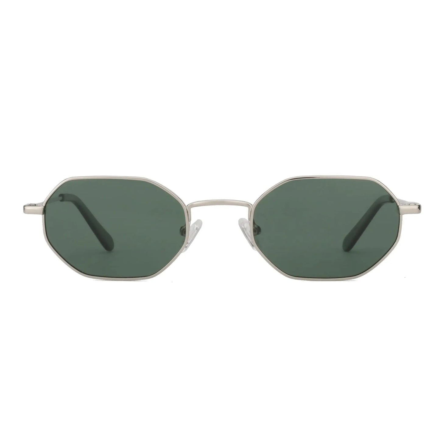 Retro Small Polygon Polarized Sunglasses Women Metal UV400 Sun Glasses Men Anti-Glare UV400 Goggles Driving Eyewear
